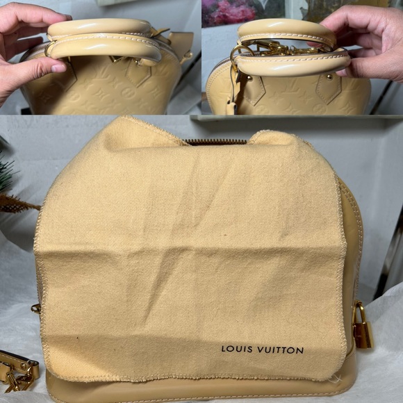 Louis Vuitton Alma Vernis Bb Beige Patent Leather Shoulder Bag - Picture 16 of 16